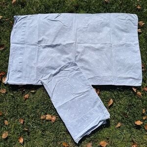 Simply Shabby Chic Indigo Floral Cottage Standard Pillowcase Set Blue White GUC